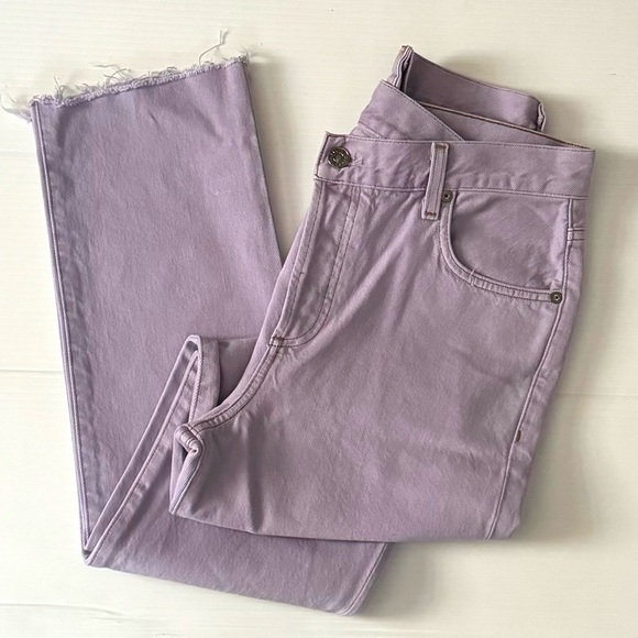 AGOLDE Criss Cross High Rise Straight Jeans In Hard Candy - Picture 5 of 10